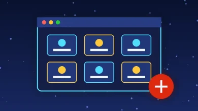 رسم توضيحي لنافذة تطبيق سطح مكتب تضم مربعات إضافات متعددة مع علامة إضافة، في إشارة إلى إصدار DeepSeek Harness v0.2