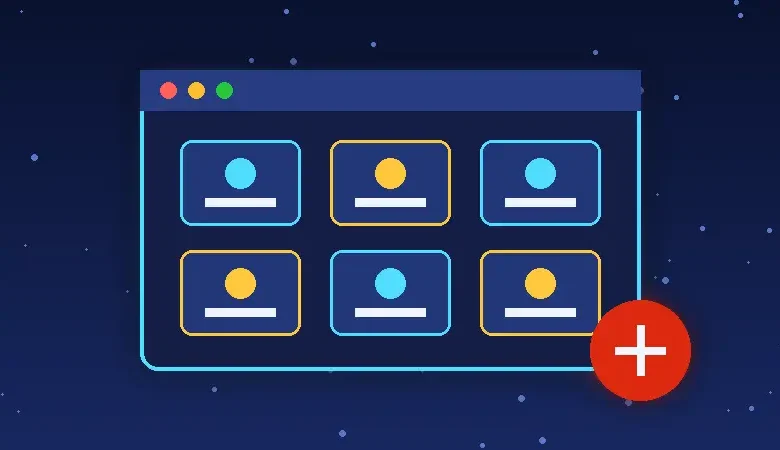 رسم توضيحي لنافذة تطبيق سطح مكتب تضم مربعات إضافات متعددة مع علامة إضافة، في إشارة إلى إصدار DeepSeek Harness v0.2